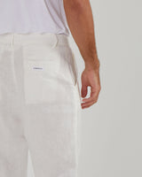 LOW KEY LINEN PANTS IN WHITE